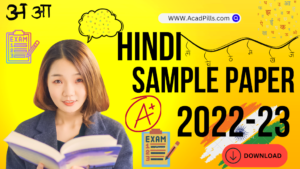 Sample paper class 10 hindi 2022-23 with solutions PDF download