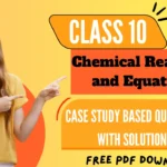 Chemical Reactions and Equations case study based questions
